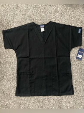 NWT Women’s Cherokee Scrub Top Pants Set Black XS